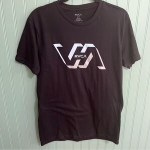 New RVCA Designer Men's Street Art Sport Skater Tee Shirt Black Size M